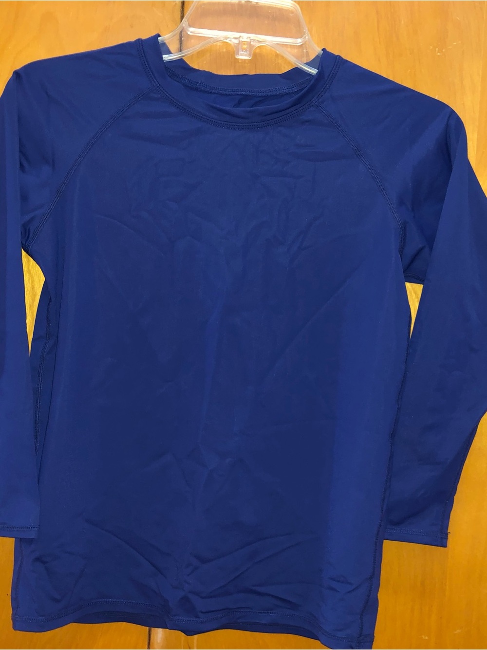 Kids Long Sleeve Performance Shirt - Blue swimsuit for kid boy